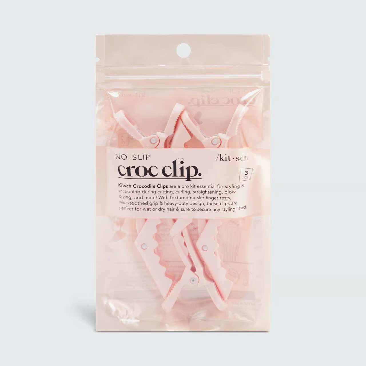 Kitsch No Slip Crocodile Clip 3pc