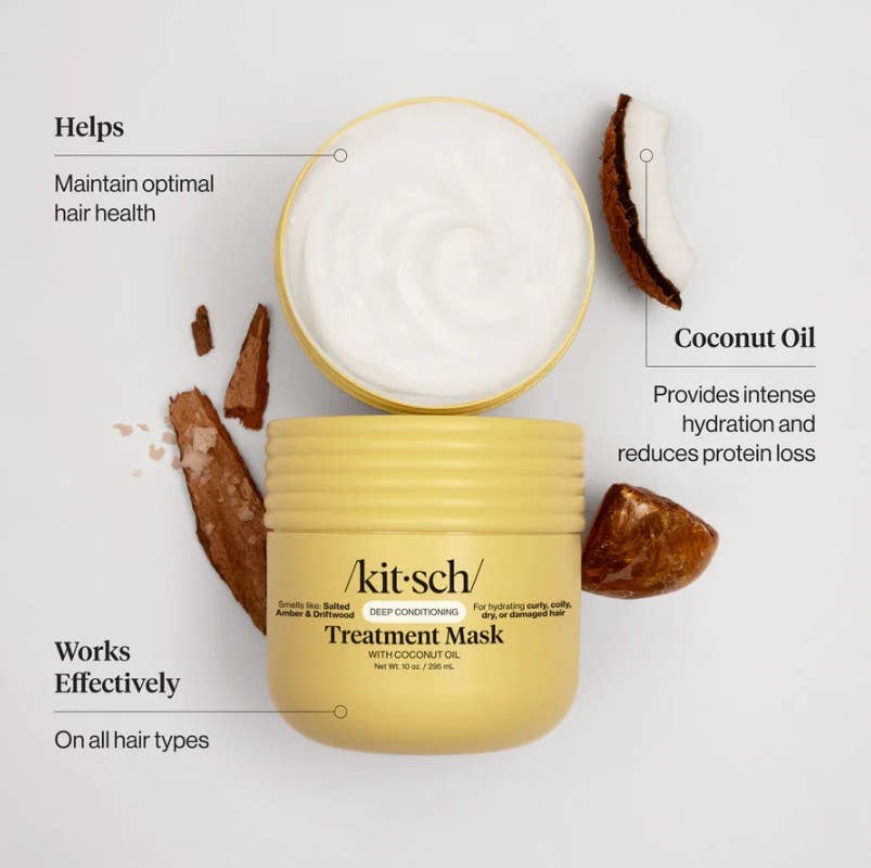 Kitsch Moisturizing Coconut Oil Deep Conditioning Treatment Mask 10oz