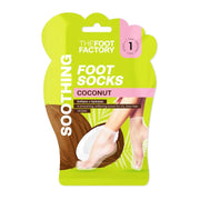 The Foot Factory Soothing Foot Socks Coconut (1 Pair)