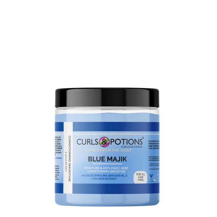 Curls & Potions Blends Blue Majik Leave-In & Deep Conditioning Smoothie 8oz