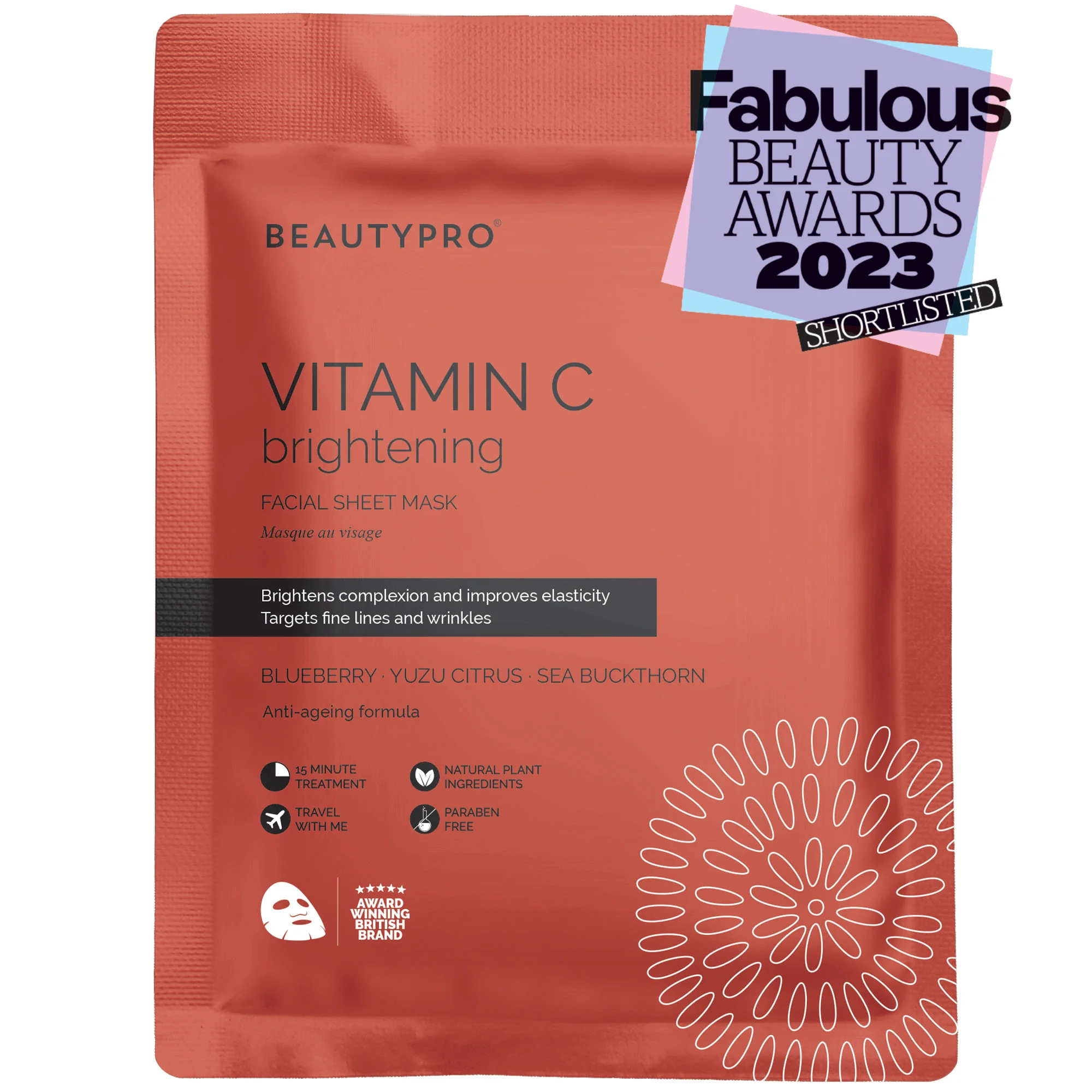 BeautyPro Vitamin C Brightening Sheet Mask