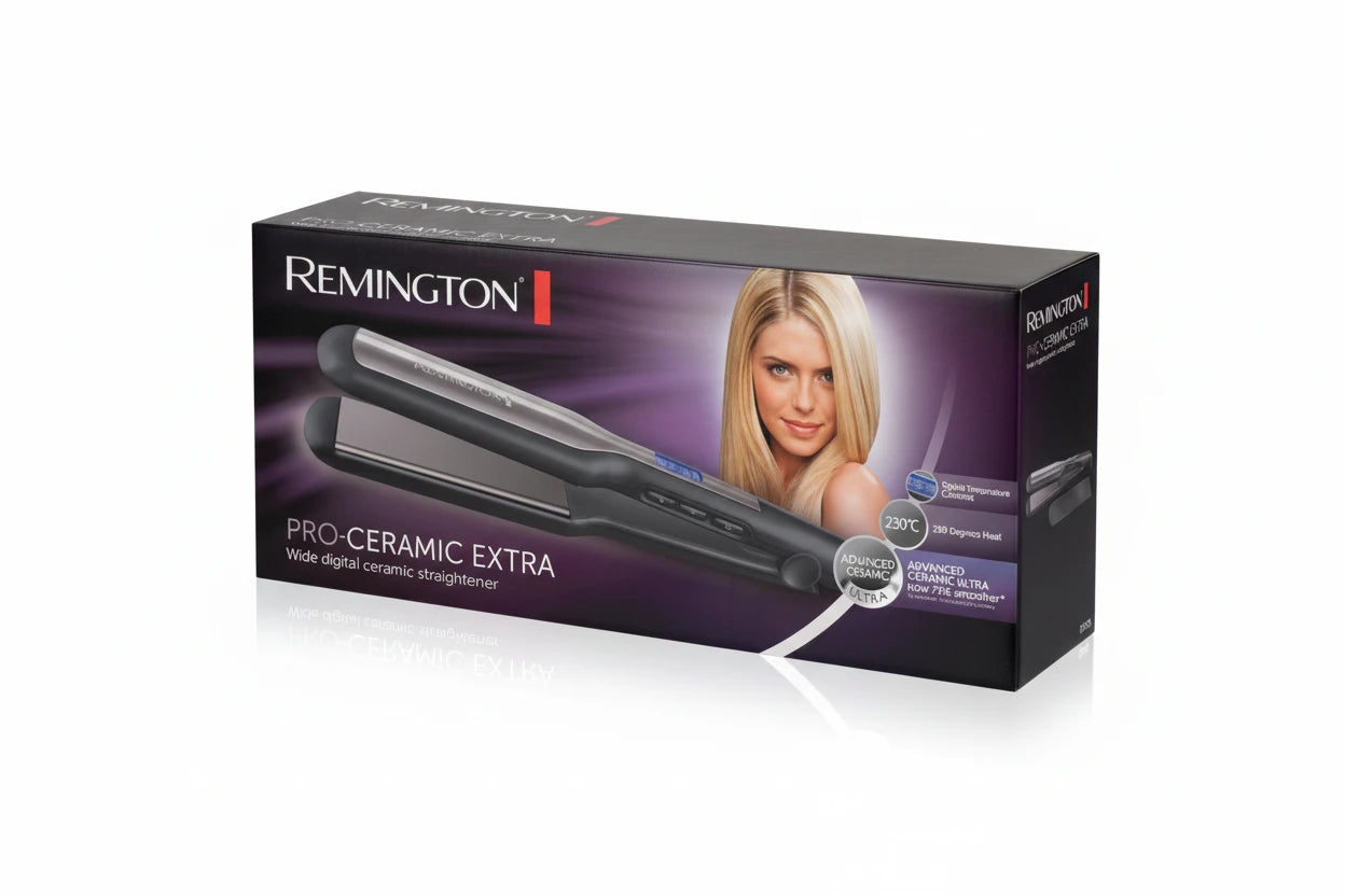Remington Pro Ceramic Extra Wide Digital Ceramic Straightener