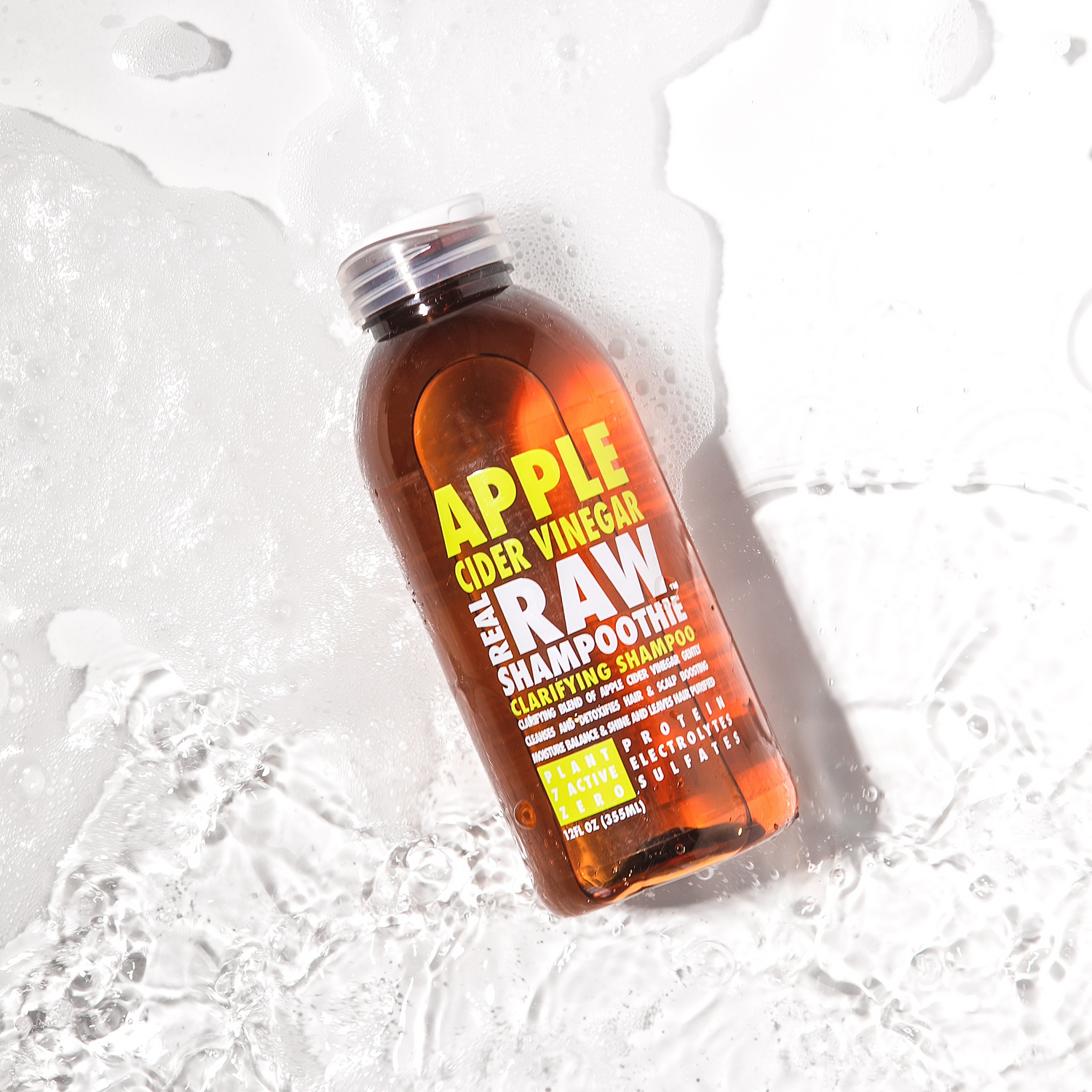 Real Raw Shampoothie Apple Cider Vinegar Clarifying Shampoo 12oz