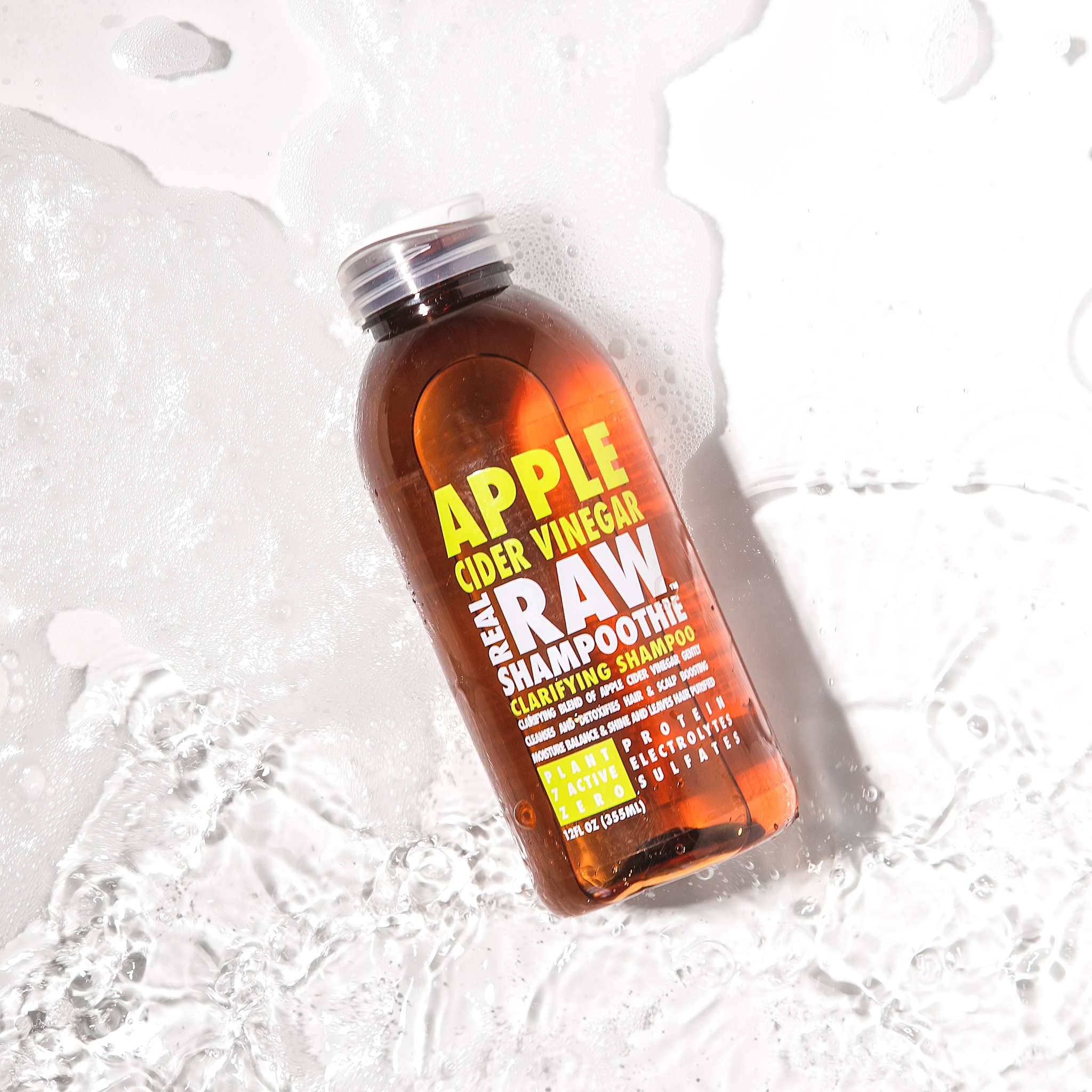 Real Raw Shampoothie Apple Cider Vinegar Clarifying Shampoo 12oz