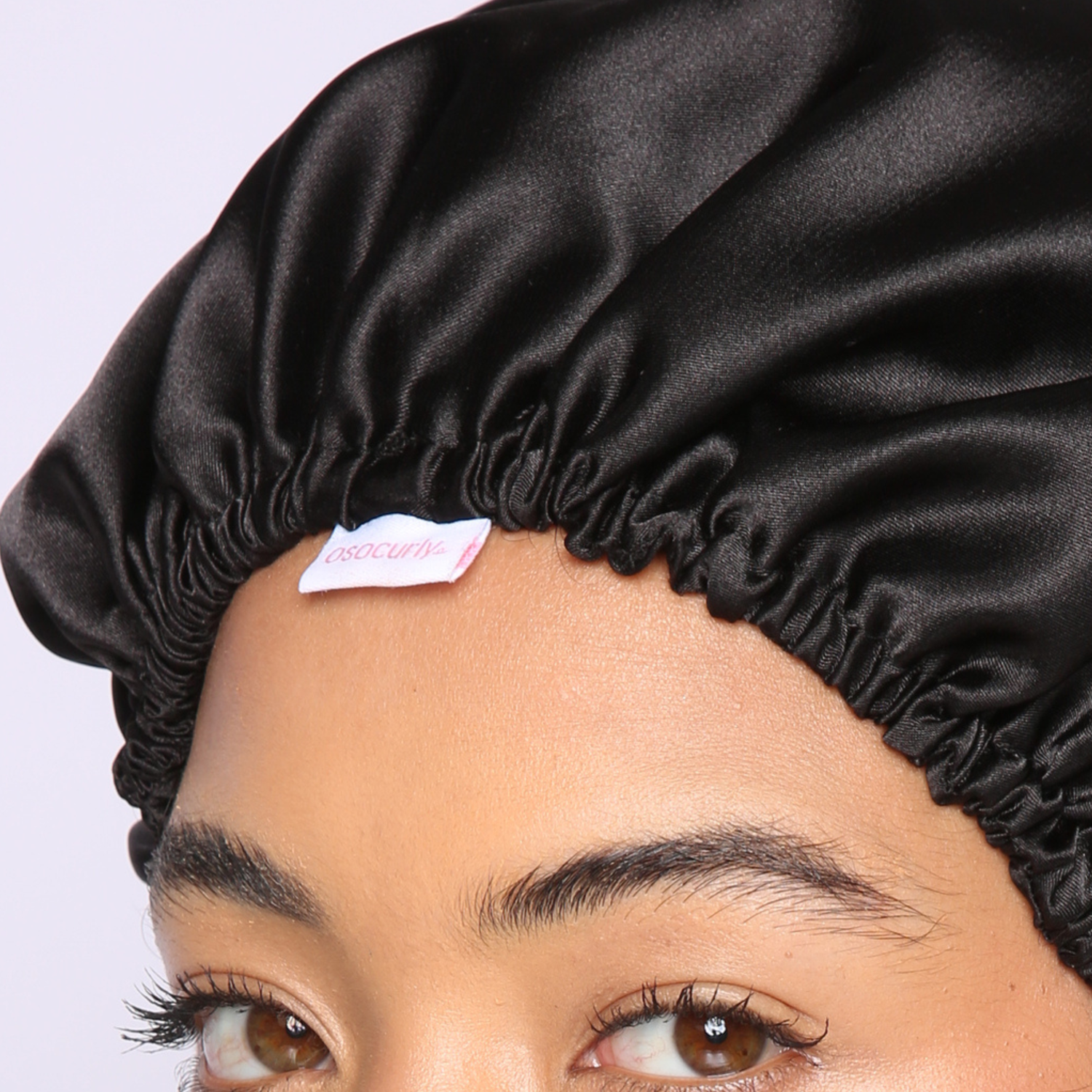O So Curly Reversible Satin Bonnet - Black