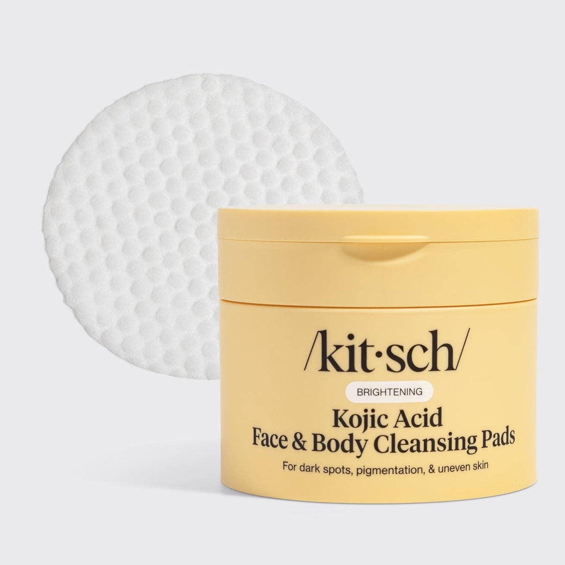 Kitsch Kojic Acid Face &amp; Body Cleansing Pads - 50 Cotton Pads