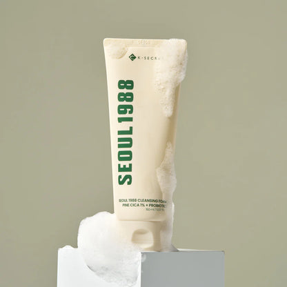 K-Secret Seoul 1988 Cleansing Foam: Pine Cica 1% + Probiotics 150ml
