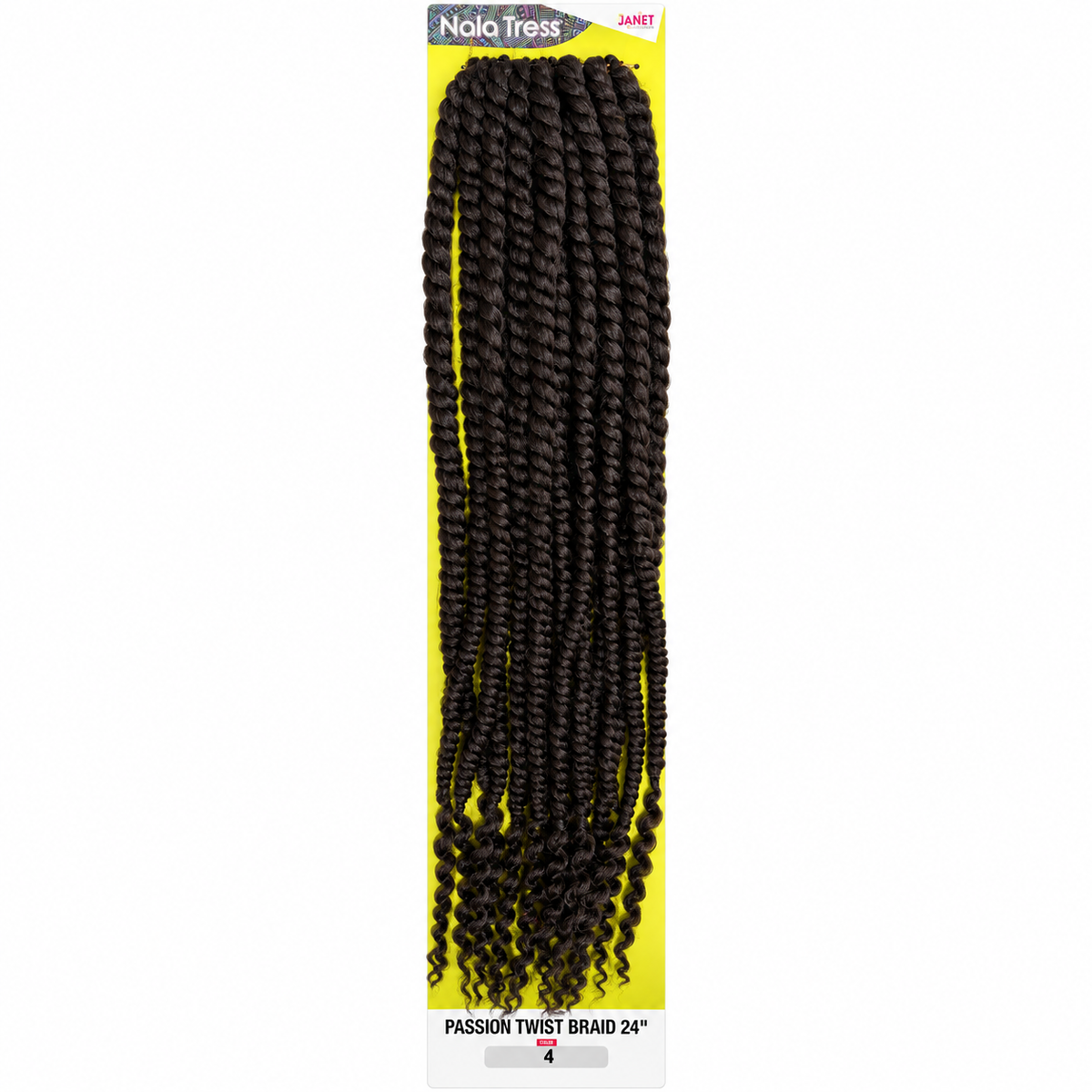 Janet Collection Passion Twist 24" in colour 4 medium brown