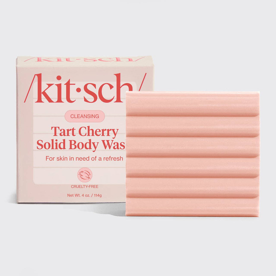 Kitsch Cleansing Tart Cherry Solid Body Wash 4oz