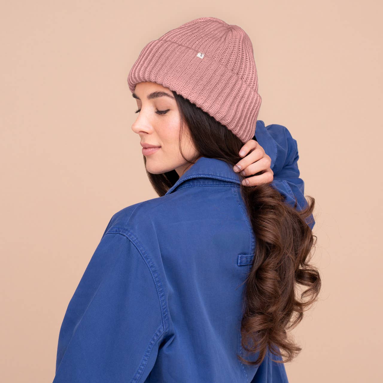 Kitsch Glazey™ Satin-Lined Beanie - Blush
