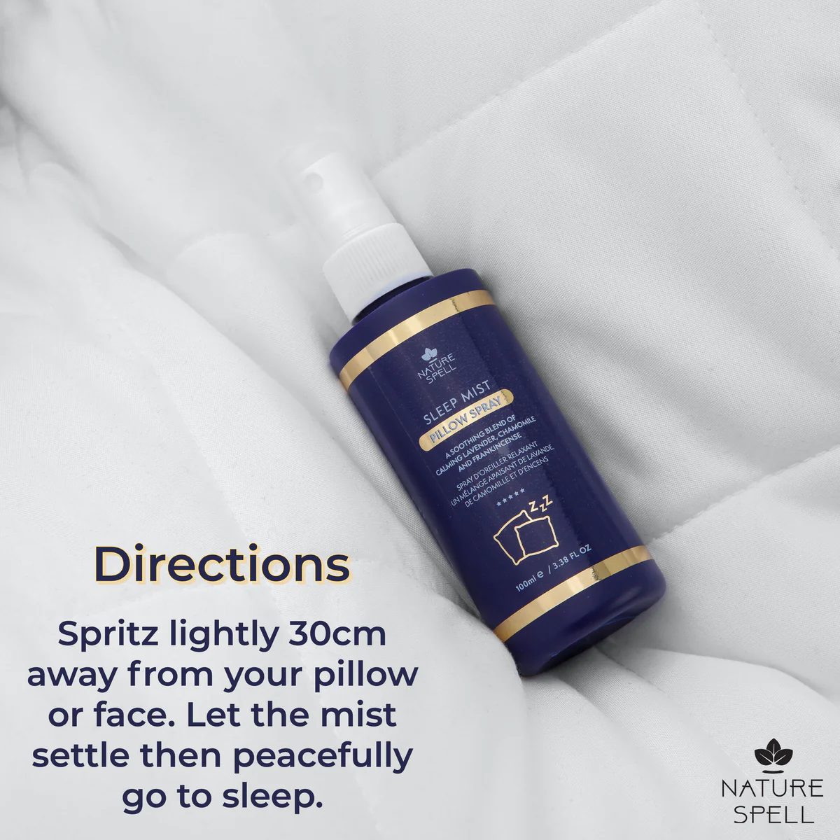 Nature Spell Pillow Spray Sleep Mist for Face & Pillow 100ml