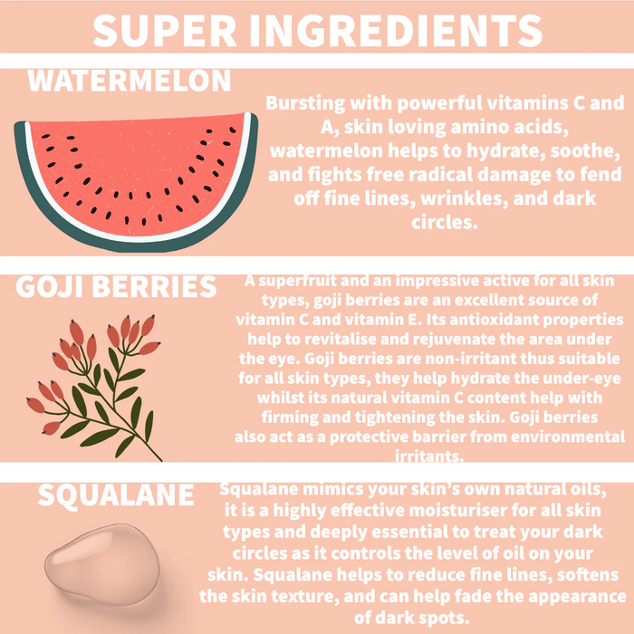 Nature Spell Advanced Under Eye Serum with Watermelon & Goji Berries 30ml