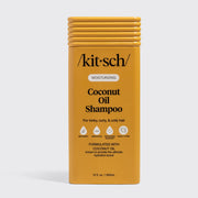 Kitsch Coconut Oil Shampoo bottle on a white background
