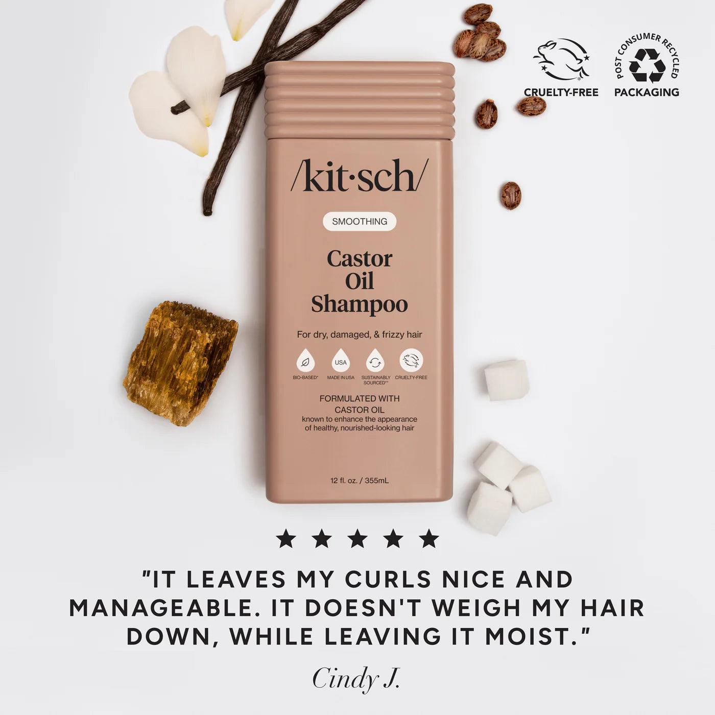 Kitsch Castor Oil Nourishing Shampoo 12oz