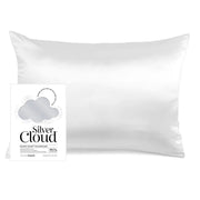 Silver Cloud Satin Pillowcase Infused With Silver Ions - White
