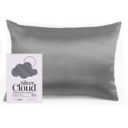 Silver Cloud Satin Pillowcase With Silver Ions - Charcoal