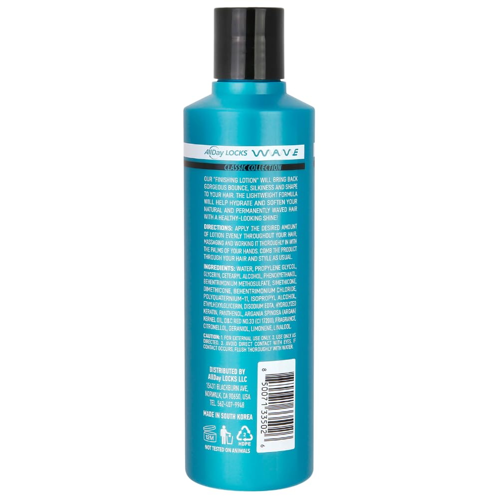 AllDay Locks Classic Collection Wave Moisturizing Finishing Hair Lotion 7.7oz