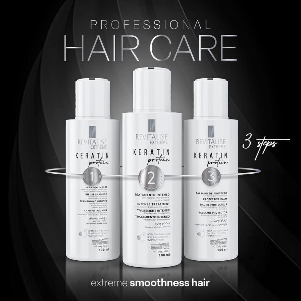 Revitalise Extreme Keratin Smooth Protein Kit (3 x 100ml)