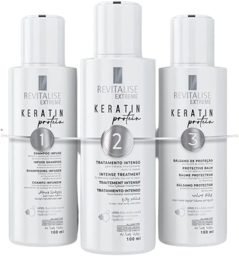 Revitalise Extreme Keratin Smooth Protein Kit (3 x 100ml)
