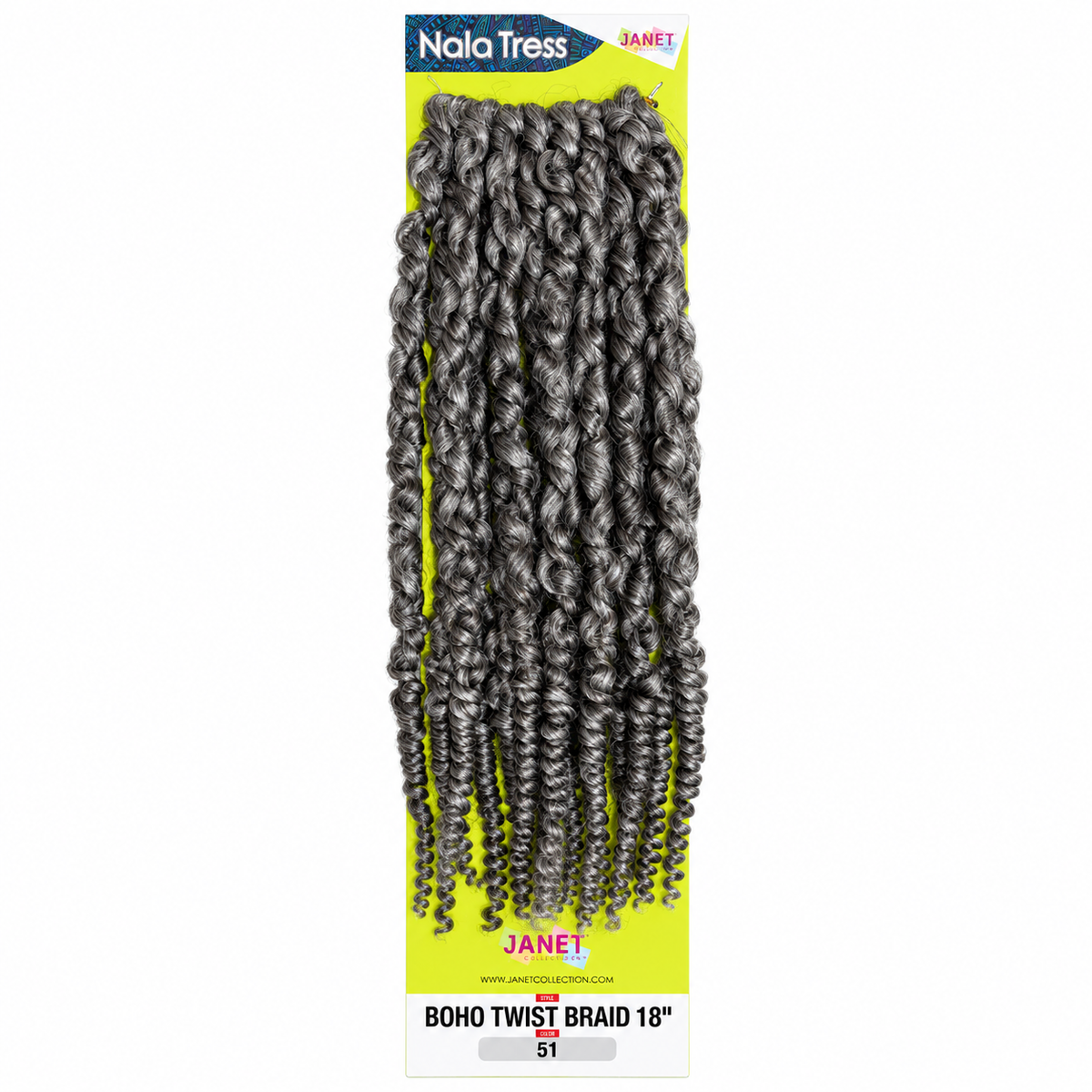Janet Collection Boho Twist Braid 18" in colour 51