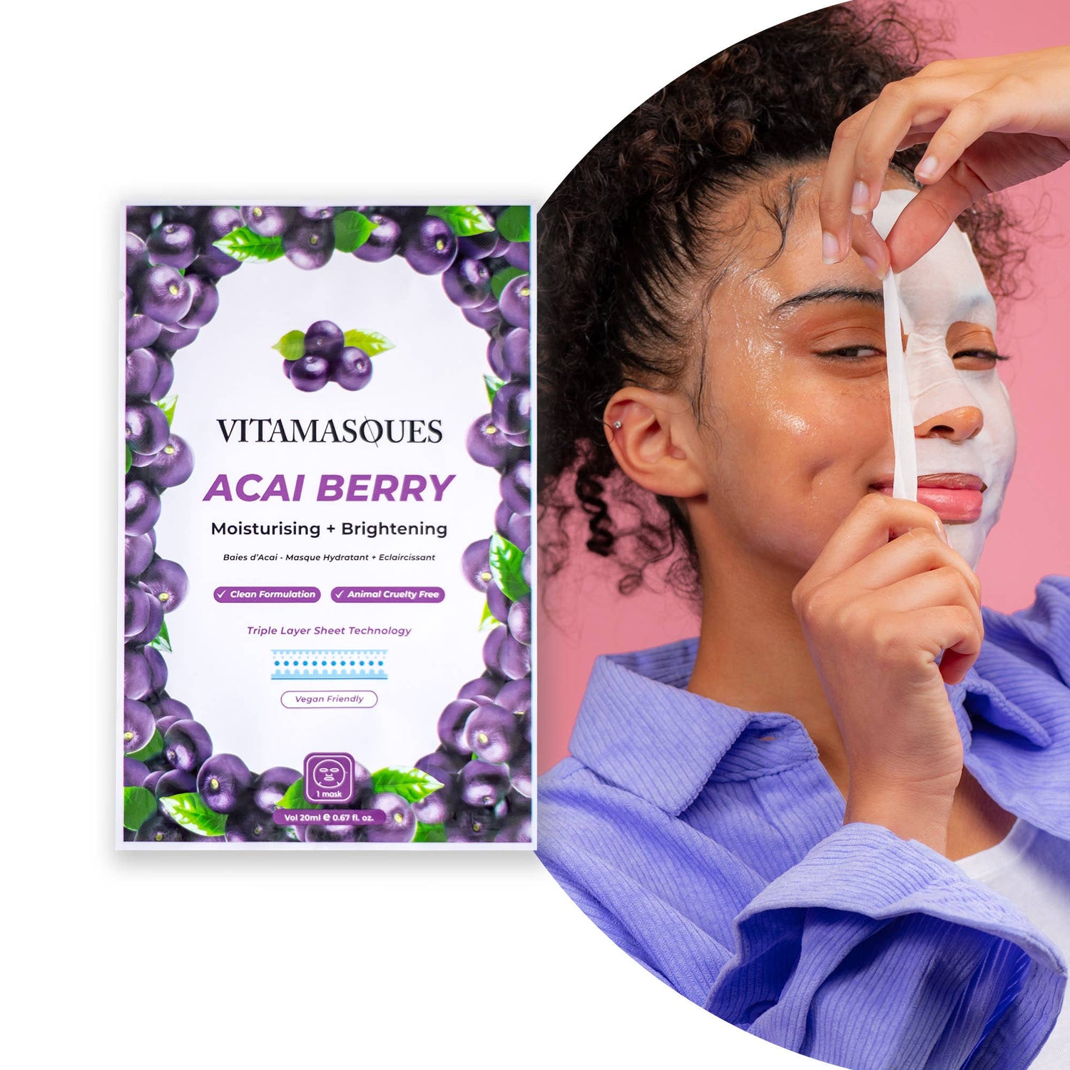 Vitamasques Acai Berry Face Sheet Mask