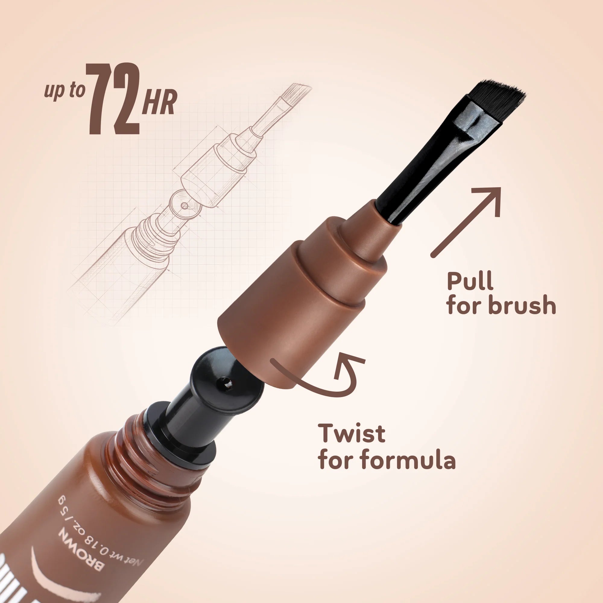 Nicka K Peel Off Brow Tint
