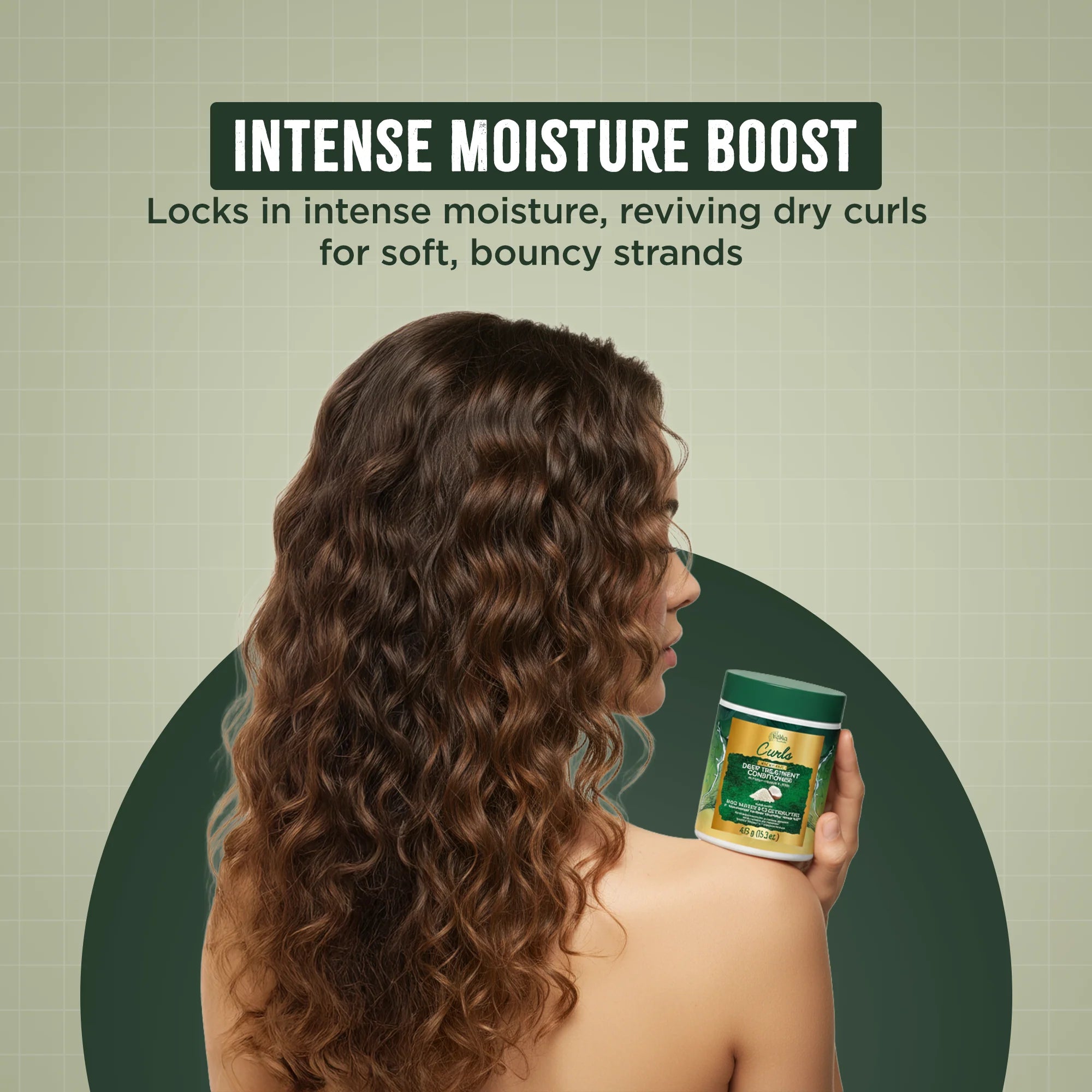 Dabur Vatika Naturals Curls Aquaboost Deep Treatment Conditioner 453g