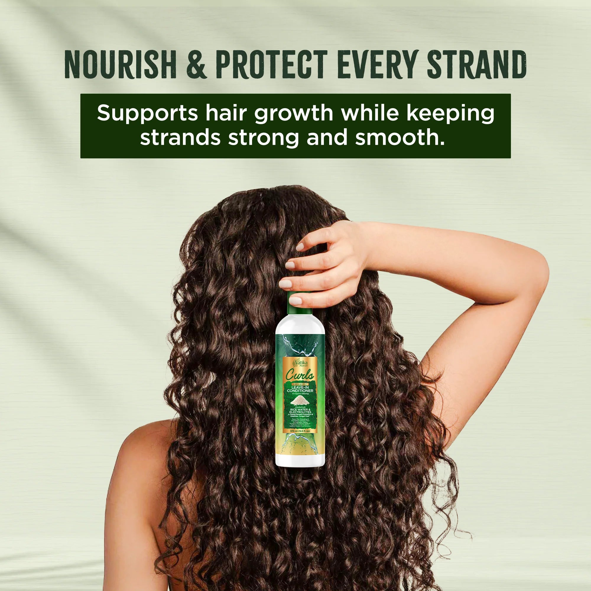 Dabur Vatika Naturals Curls Aquaboost Leave-In Conditioner 370ml