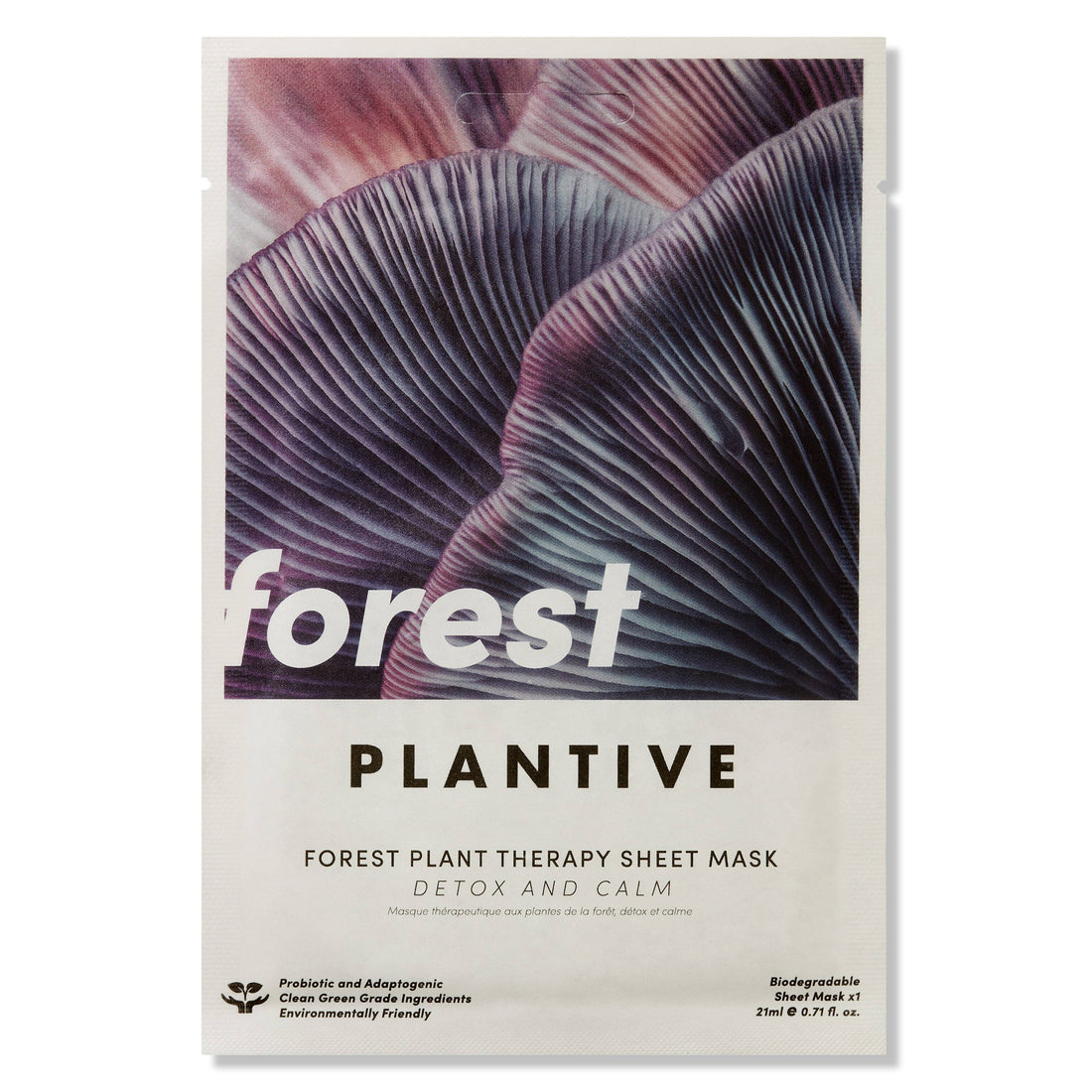 Vitamasques Plantive Forest Plant Therapy Biodegradable Face Sheet Mask