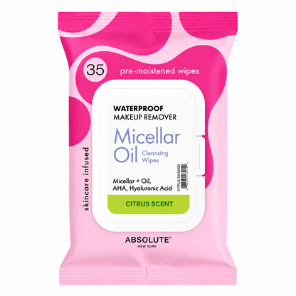 Absolute New York Makeup Remover Micellar Oil Cleansing Wipes