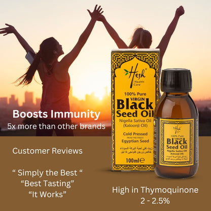 Hesh 100% Pure Virgin Cold Pressed Black Seed Oil 100ml