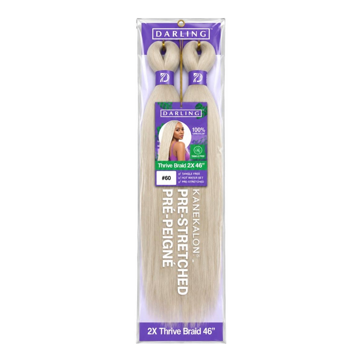 Darling Thrive Braid 2X Pre-Stretched Kanekalon Braiding Hair 46"