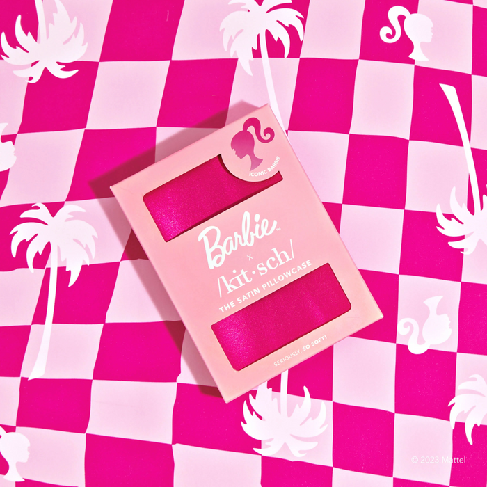 Kitsch Barbie x Kitsch Satin Pillowcase - Iconic Pink
