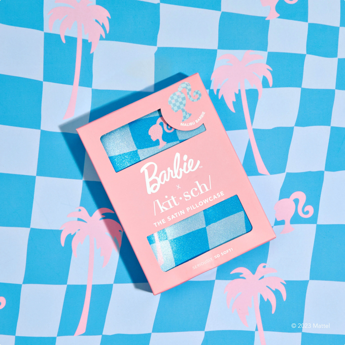 Kitsch Barbie x Kitsch Satin Pillowcase - Malibu Blue