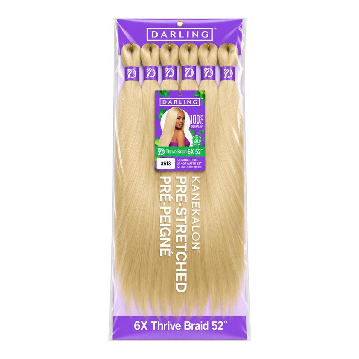 Darling Thrive Braid 6X Pre-Stretched Kanekalon Braiding Hair 52"