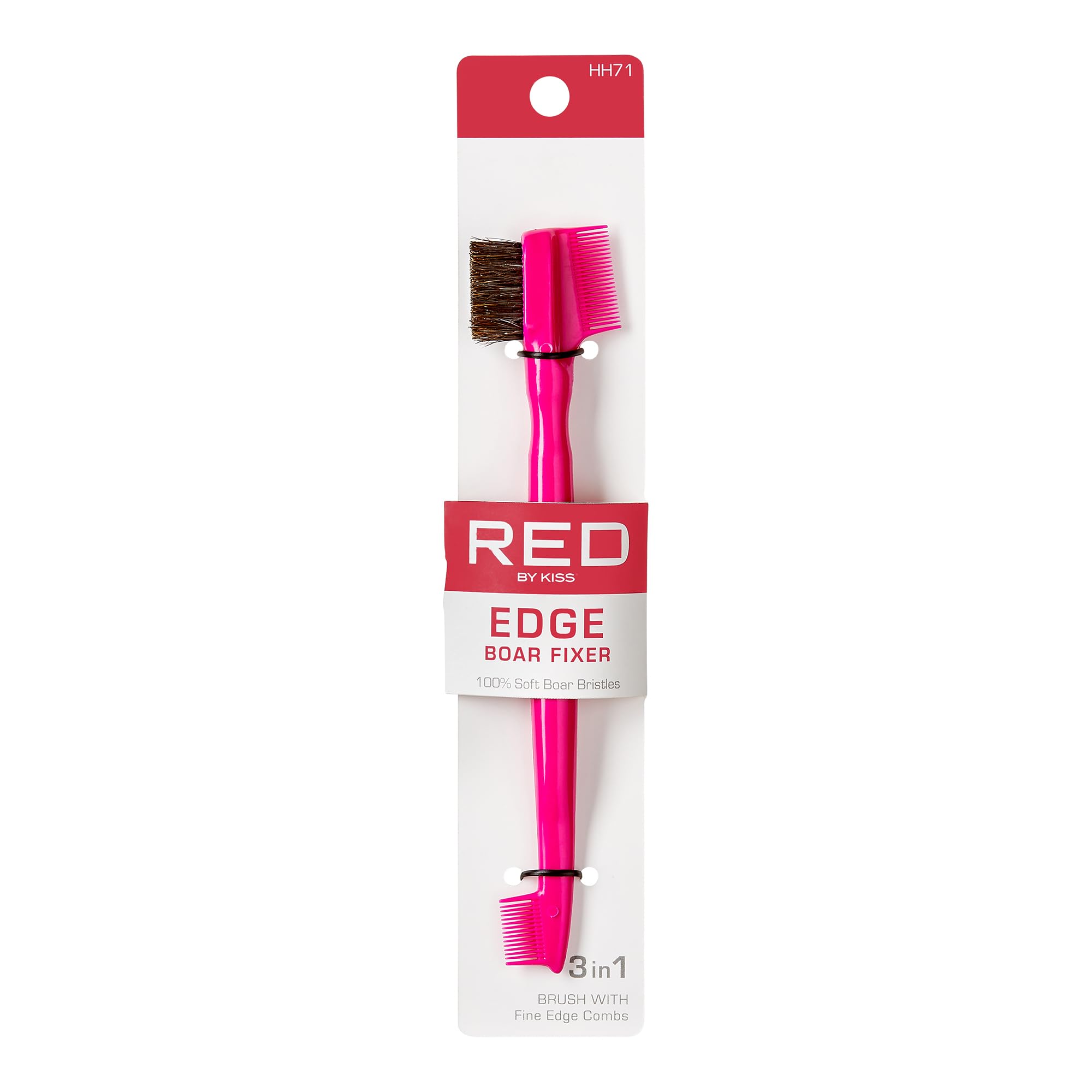 Red By Kiss Edge Boar Fixer Edge Brush