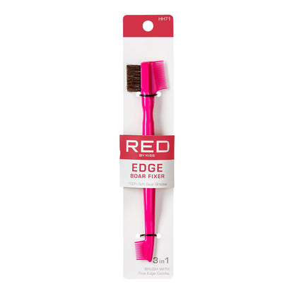 Red By Kiss Edge Boar Fixer Edge Brush