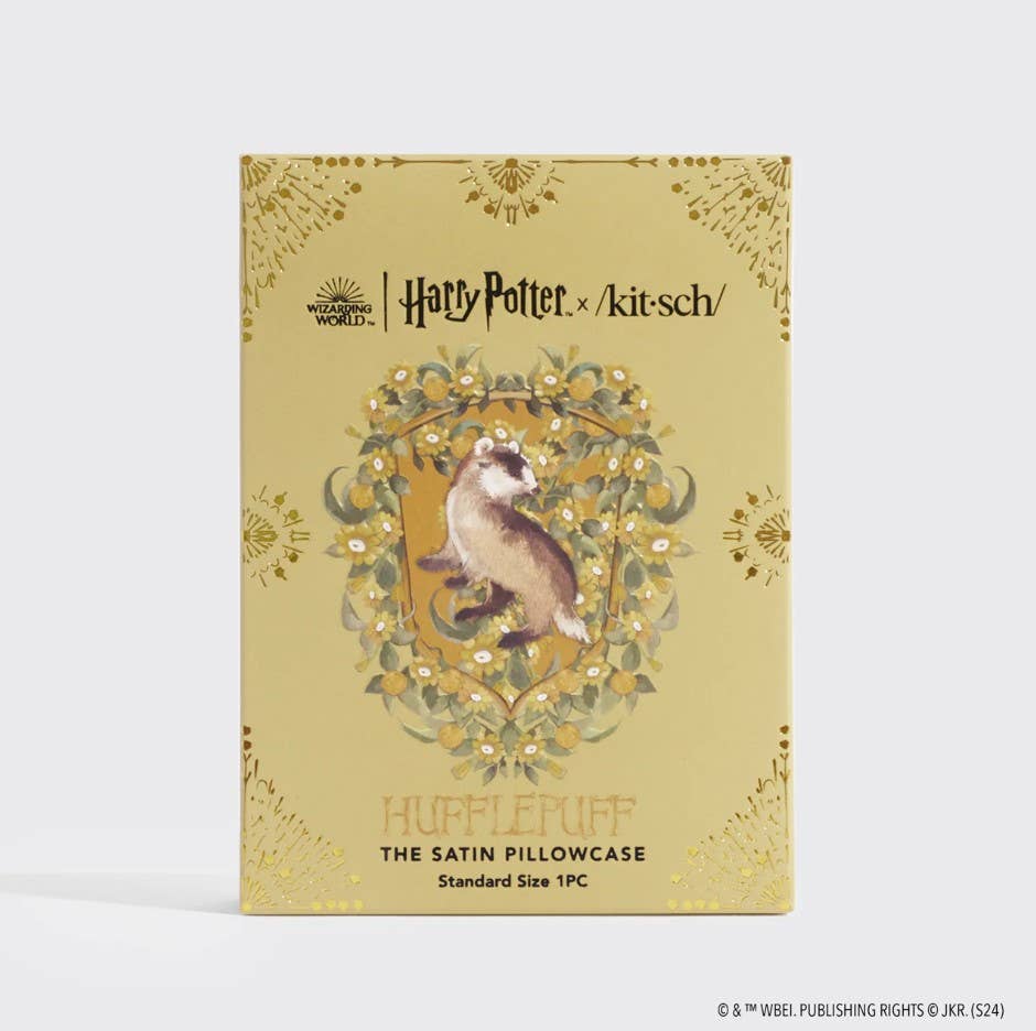 Kitsch x Harry Potter Satin Pillowcase Standard - Hufflepuff