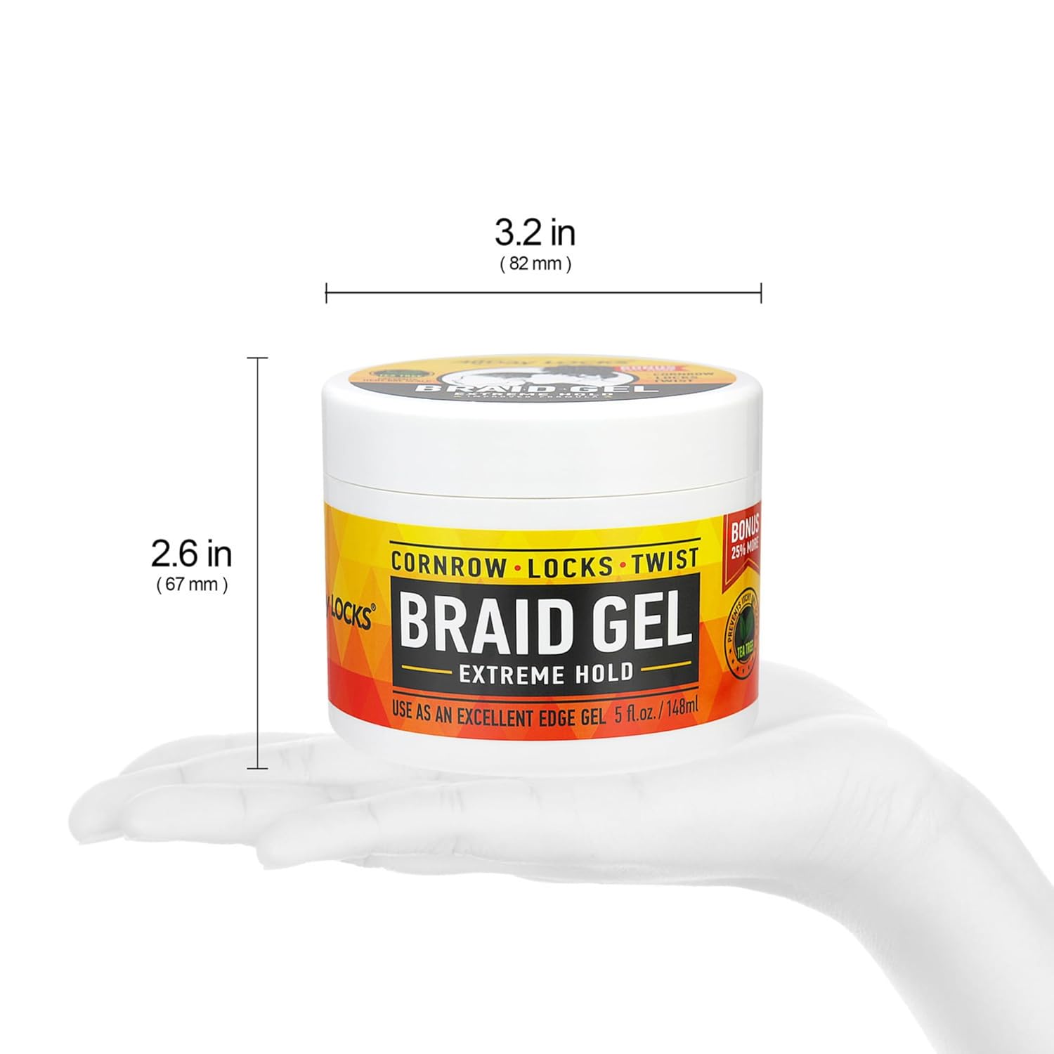 AllDay Locks Braid Gel Extreme Hold