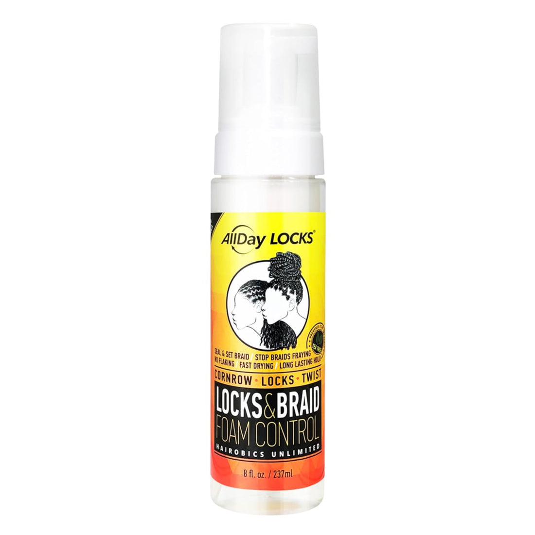AllDay Locks Locks &amp; Braid Foam Control Hairobics Unlimited 8oz