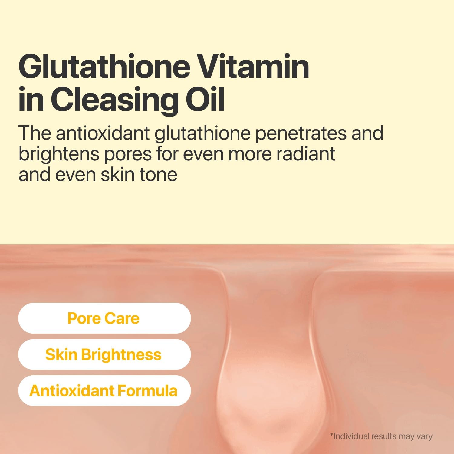 numbuzin no.5+ glutathione c facial spa cleanser cleansing oil with antioxidant glutathione that penetrates and brightens pores
