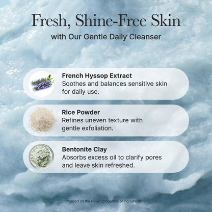 Arencia Fresh Blue Hyssop Rice Mochi Cleanser 120g