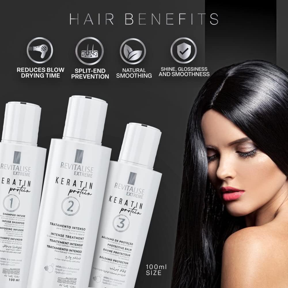 Revitalise Extreme Keratin Smooth Protein Kit (3 x 100ml)