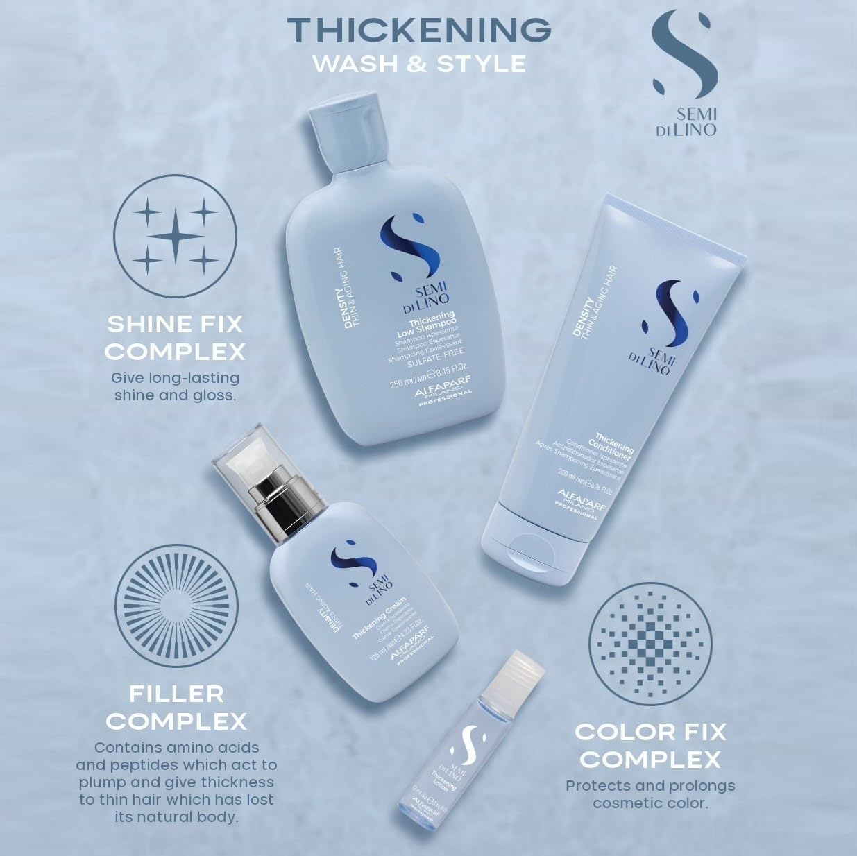 Alfaparf Milano Semi Di Lino Density Thickening Low Shampoo