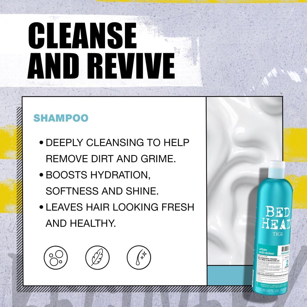 Bed Head by TIGI Recovery Shampoo & Conditioner Set (2x750ml)