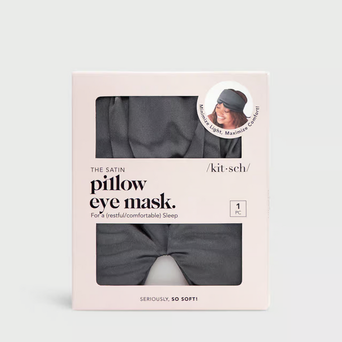 Kitsch The Pillow Eye Mask - Charcoal