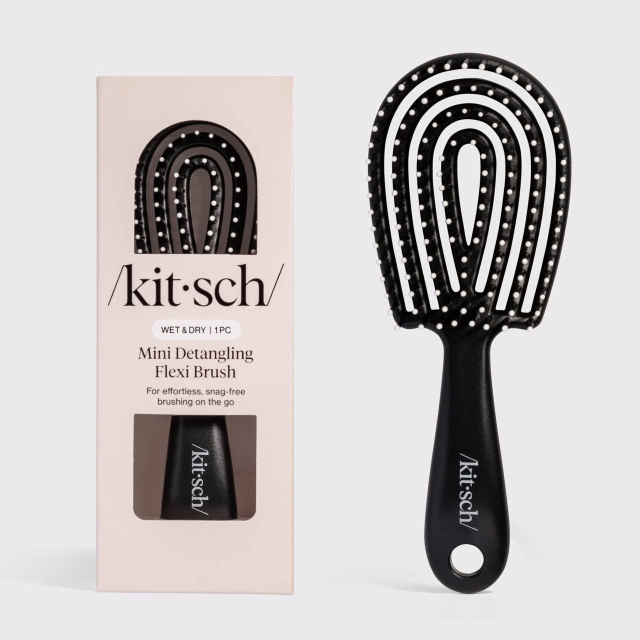 Kitsch Black Detangling Flexi Brush - Mini