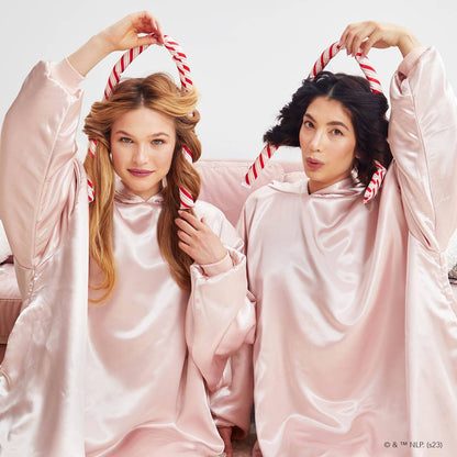 Kitsch x Elf Satin Heatless Set- Candy Cane