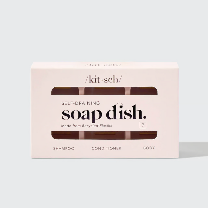 Kitsch Bottle-Free Beauty Self-Draining Soap Dish
