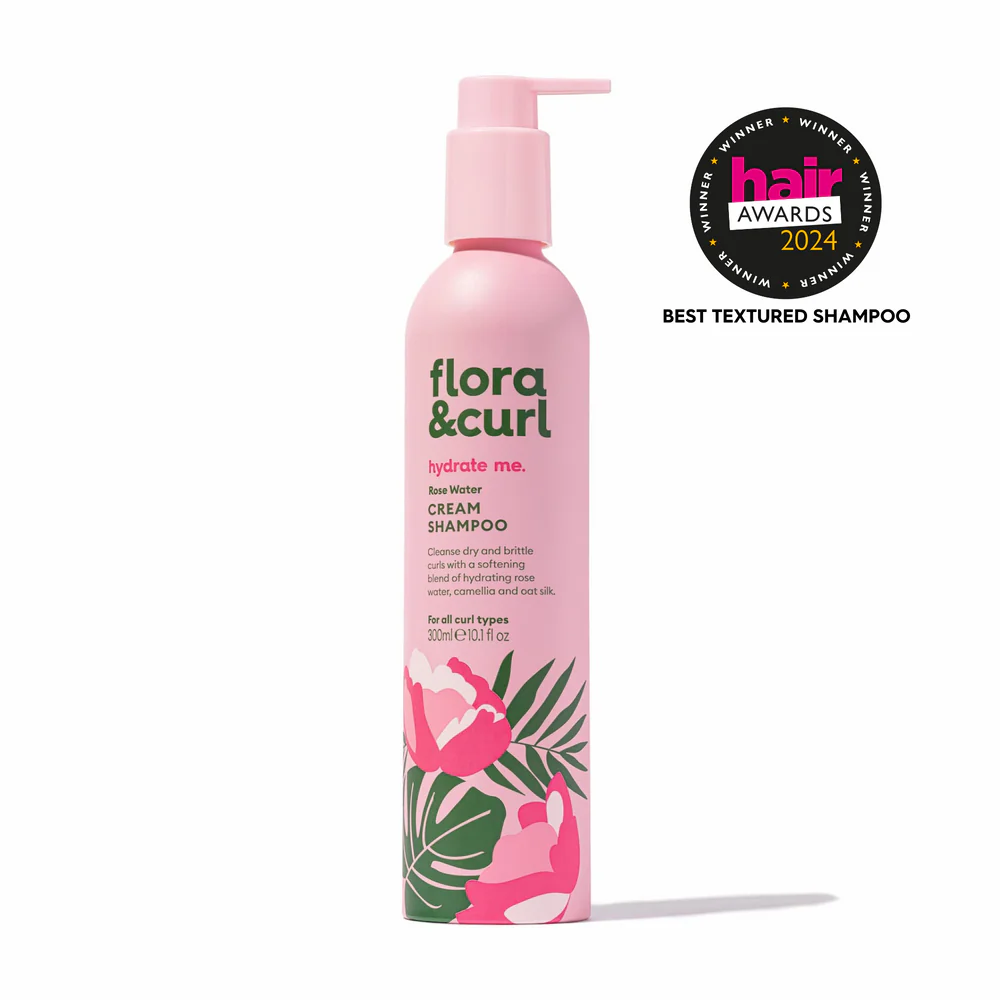 Flora &amp; Curl Rose Water Cream Shampoo 300ml